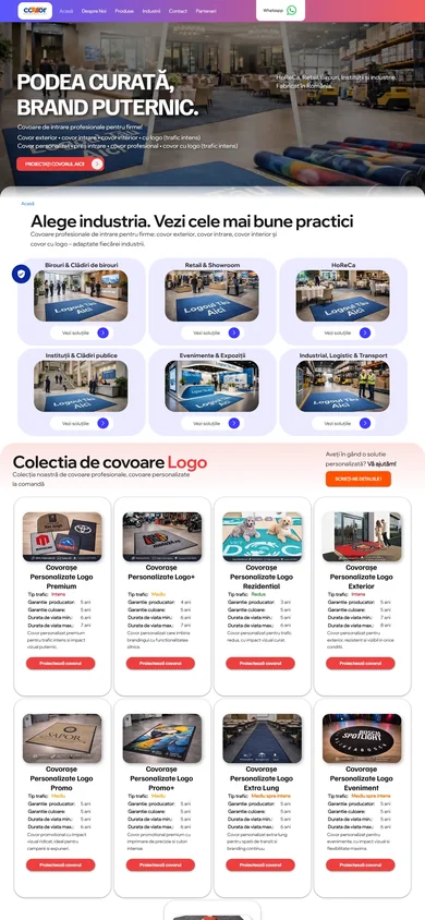 Covor Personalizat — mobil weboldal referencia