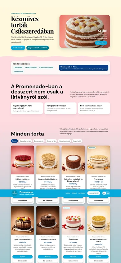Promenade — mobil weboldal referencia