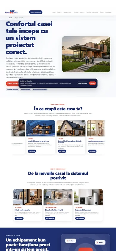 RomWald — mobil weboldal referencia